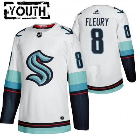 Kinder Eishockey Seattle Kraken Trikot Cale Fleury 8 2021-22 Weiß Authentic